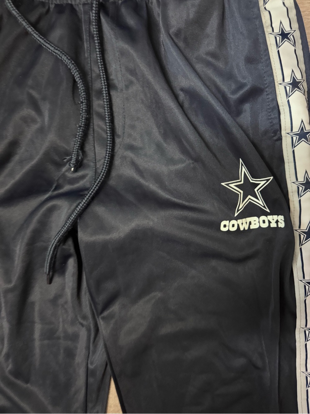 Navy Cowboys Track Pants with Side Star Tape - Picture 3 of 4